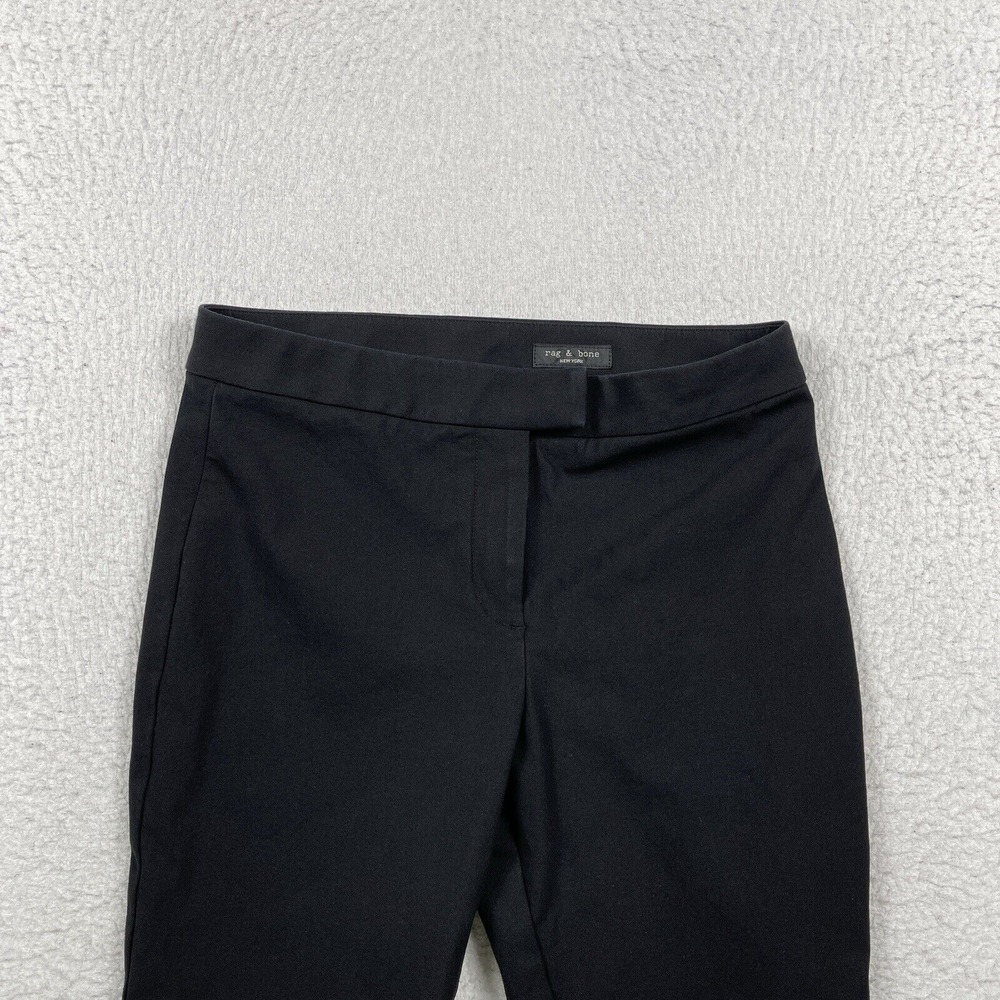 Rag & Bone Pants Womens 4 Black Corporate Career Ladies Workwear Ankle Zippers - Picture 11 of 14